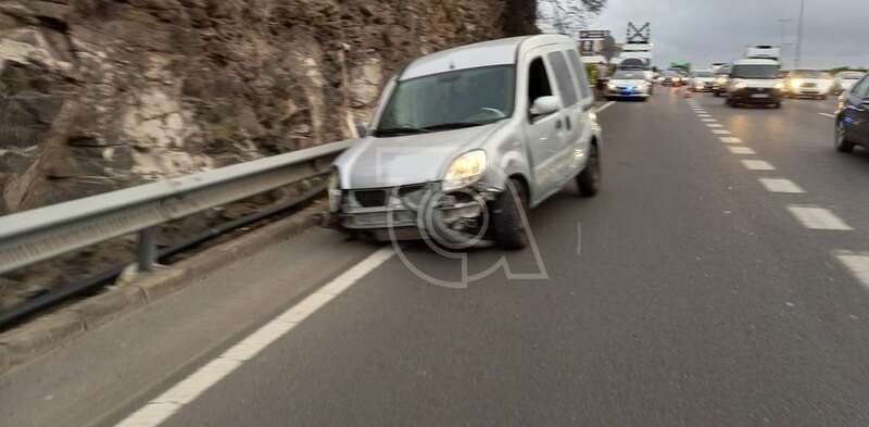 Vehículo siniestrado en el accidente/TA.